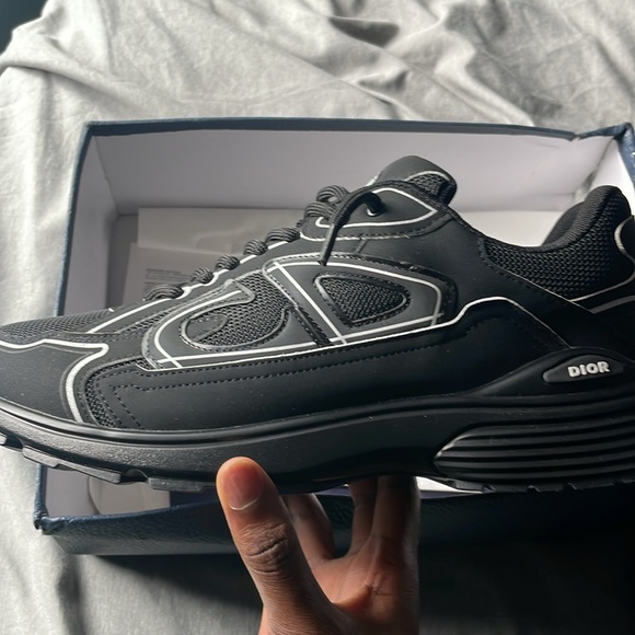 Dior B30 Black Mesh Sneaker - Picture 3 of 5